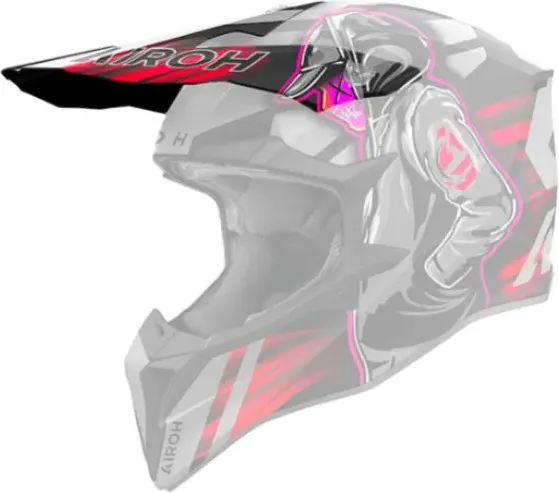 Козырек для мотошлема Airoh WRAAAP Cyber WRC55F - фото