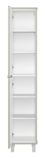 Шкаф-пенал для ванной Brevita Risacca Pistachio 35 / RIS-05035-084П