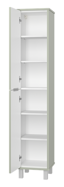 Шкаф-пенал для ванной Brevita Risacca Pistachio 35 / RIS-05035-084П