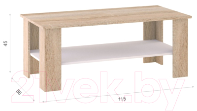 Журнальный столик Империал Стелс 115