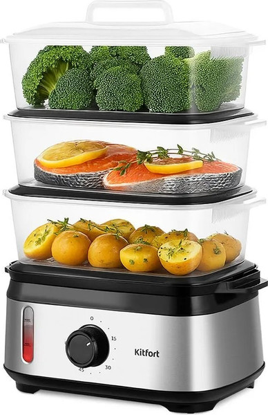 Пароварка стационарная Kitfort КТ-9897 - фото