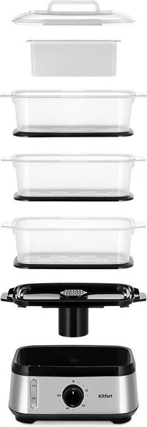 Пароварка стационарная Kitfort КТ-9897