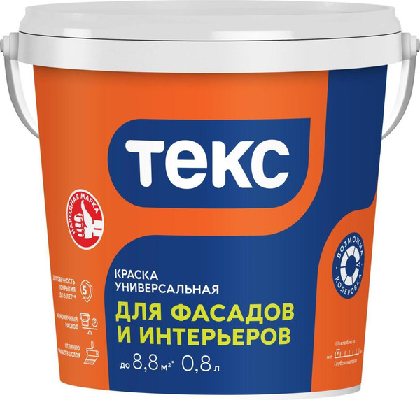 Краска Текс Для фасадов и интерьеров VVA - фото