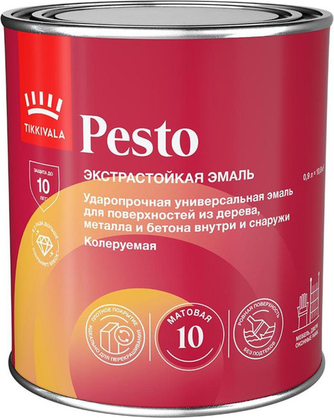Эмаль Tikkurila Pesto 10 A - фото