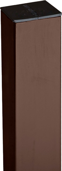 Столб для забора Grand Line 60x40x1.2x2500 RAL 8017 - фото