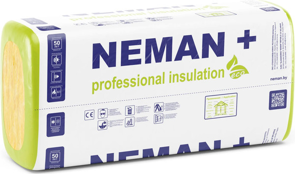 Минеральная вата Неман+ П-18 1220x610x50мм - фото