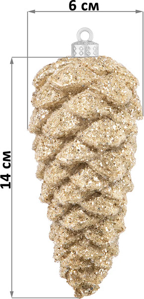 Набор елочных игрушек Elan Gallery Шишки / 970140