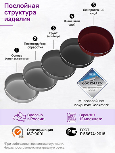 Блинная сковорода Elan Gallery Гармония Вкуса / 121191