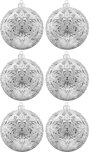 Набор шаров новогодних Elan Gallery Серебро / 970166 - фото