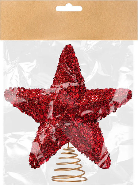 Верхушка для елки Elan Gallery Красный / 970155