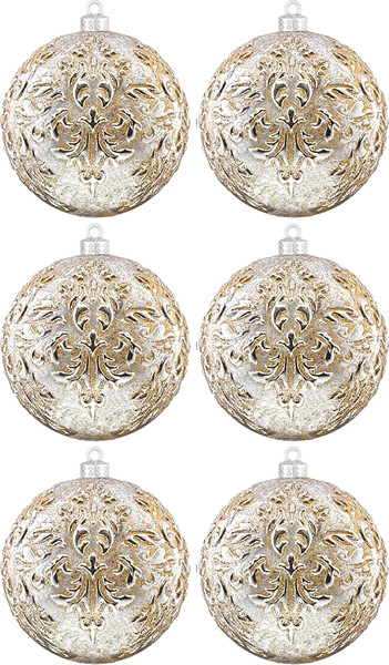 Набор шаров новогодних Elan Gallery Шампань / 970142 - фото