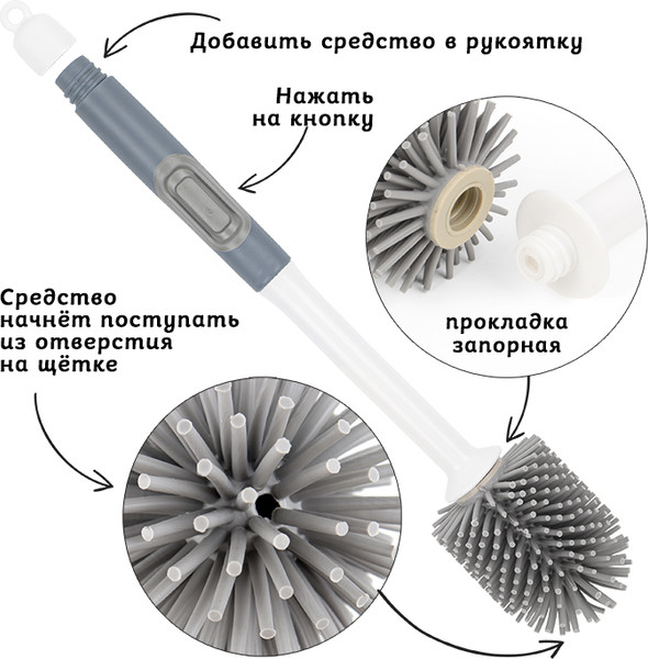 Ершик для унитаза Darvish DV-H-2157-1