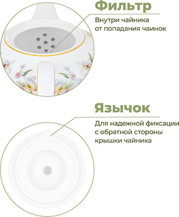 Заварочный чайник Elan Gallery Корнелия / 730855