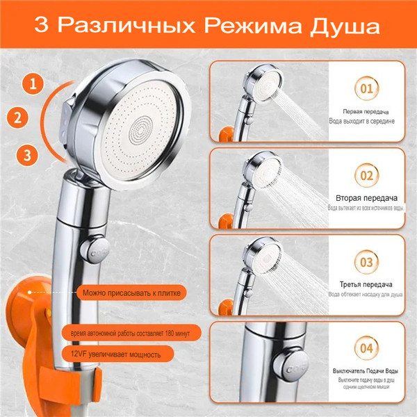 Походный душ Sundays 7800mAh / 6337001036A 