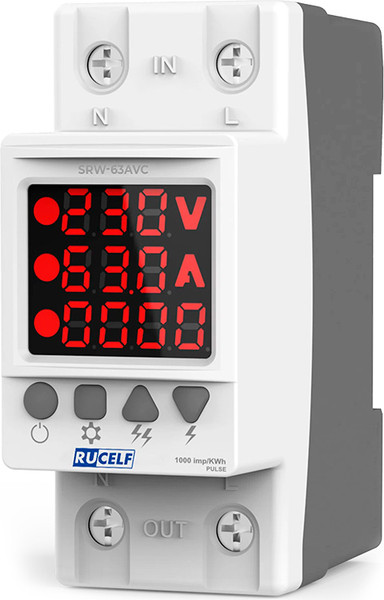 Реле напряжения Rucelf SRW-63AVC - фото