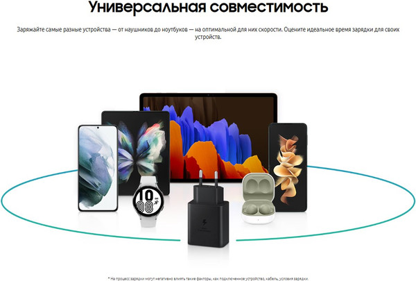 Зарядное устройство сетевое Samsung EP-T4510 / EP-T4510XBEGEU