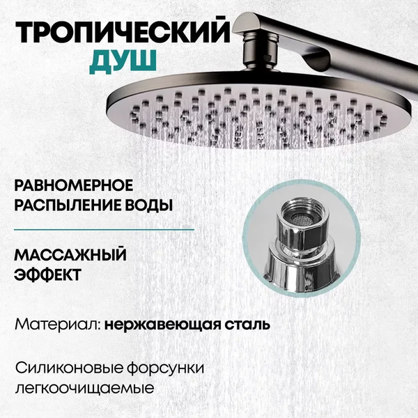 Душевая система со смесителем Grocenberg GB5090BG