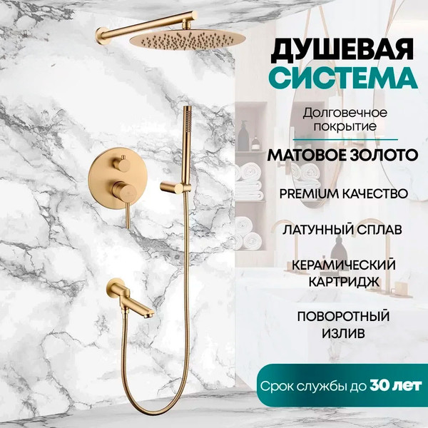 Душевая система со смесителем Grocenberg GB5099MG-1