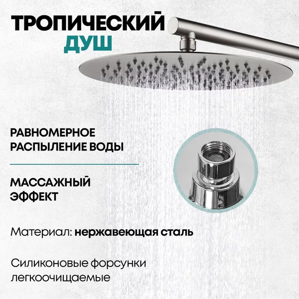 Душевая система со смесителем Grocenberg GB5099NK-3