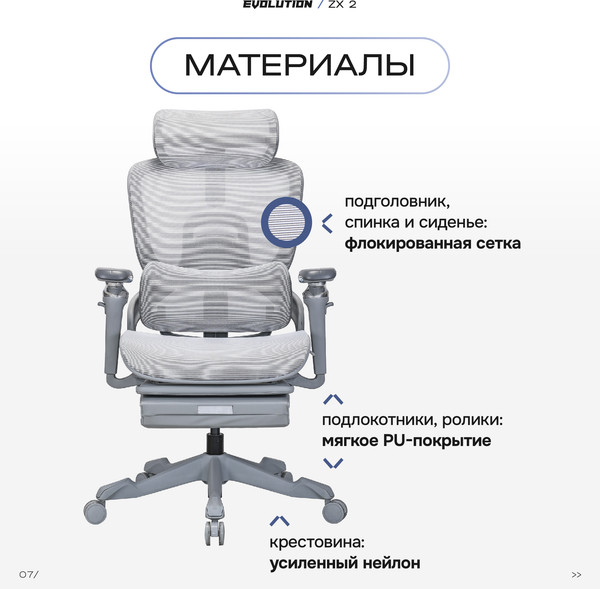 Кресло геймерское Evolution ZX 2