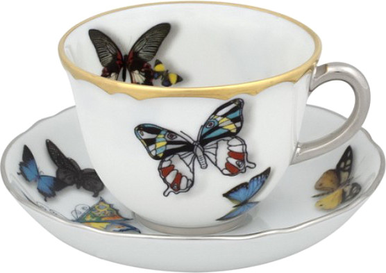 Чашка с блюдцем Vista Alegre Butterfly Parade 21117740 - фото