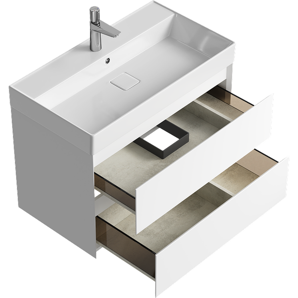 Тумба с умывальником Aqwella Geometria GE01082WM+4610119205126