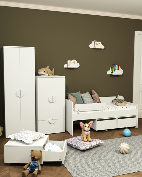 Шкаф Mebelain Пикси 120 Полка и выдвижной ящик