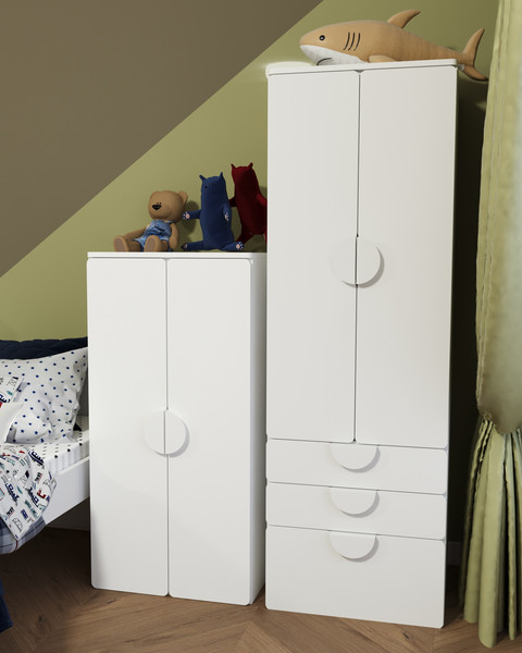 Шкаф Mebelain Пикси 180 Три выдвижных ящика и полка