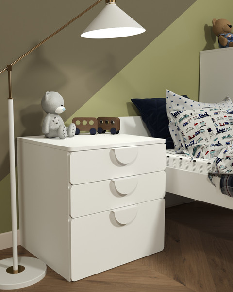 Комод Mebelain Пикси 3 ящика 