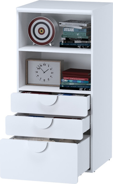 Стеллаж Mebelain Пикси Три выдвижных ящика