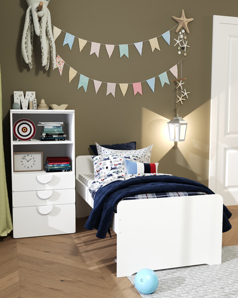 Стеллаж Mebelain Пикси Три выдвижных ящика