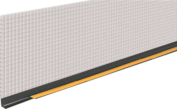 Профиль примыкающий оконный Profigips Графитовый С сеткой 6мм 2.4м - фото