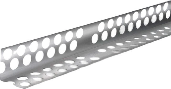 Уголок штукатурный Profigips Алюминиевый перфорированный 22x22x3000мм 0.27мм - фото