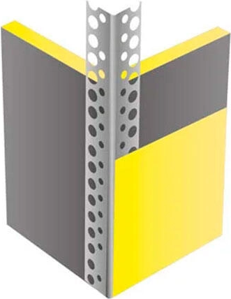 Уголок штукатурный Profigips Алюминиевый перфорированный 22x22x3000мм 0.27мм