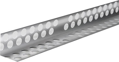 Уголок штукатурный Profigips Алюминиевый перфорированный 25х25x2500мм 0.25мм - фото
