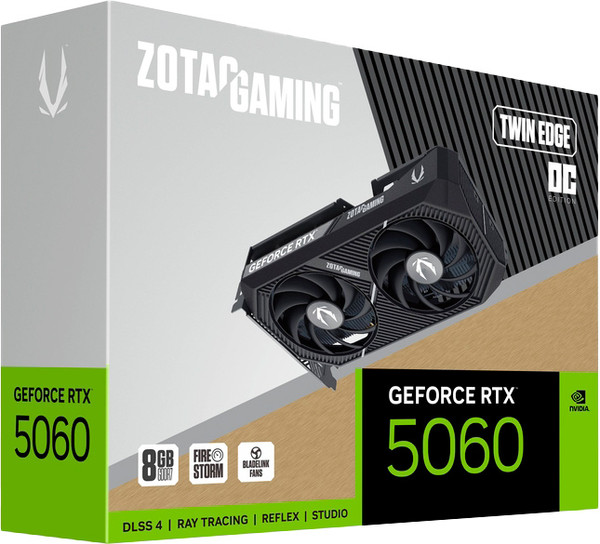 Видеокарта Zotac RTX 5060 Twin Edge 8GB (ZT-B50600H-10M)