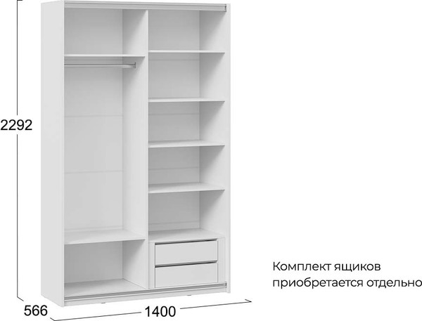 Шкаф-купе ТриЯ Оскар Тиффани Т2 140 / 282723