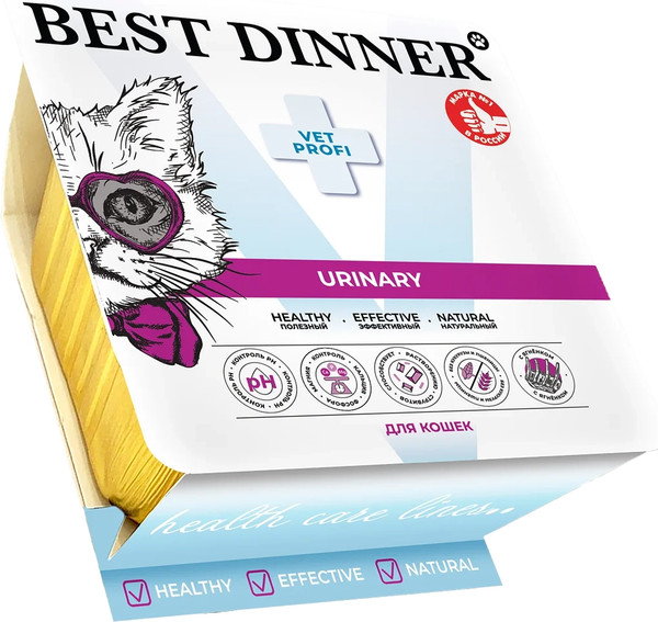 Влажный ветеринарный корм для кошек Best Dinner Vet Profi Urinary Паштет с ягненком - фото