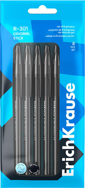 Набор гелевых ручек Erich Krause R-301 Gel Stick Original / 63139 - фото