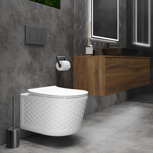 Унитаз подвесной Roxen Vine 530225-01 Rimless Soft Close NC