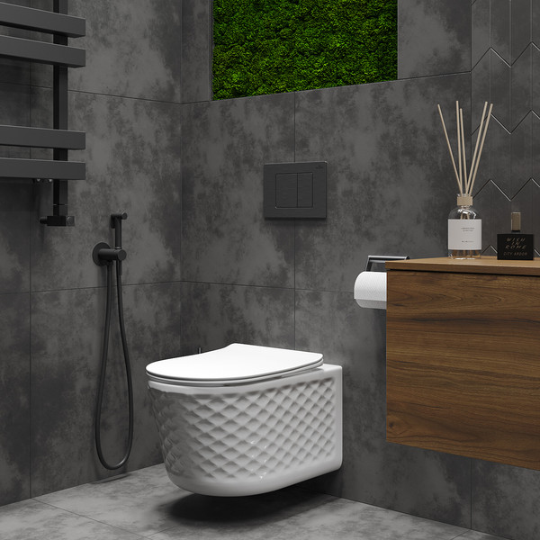 Унитаз подвесной Roxen Vine 530225-01 Rimless Soft Close NC