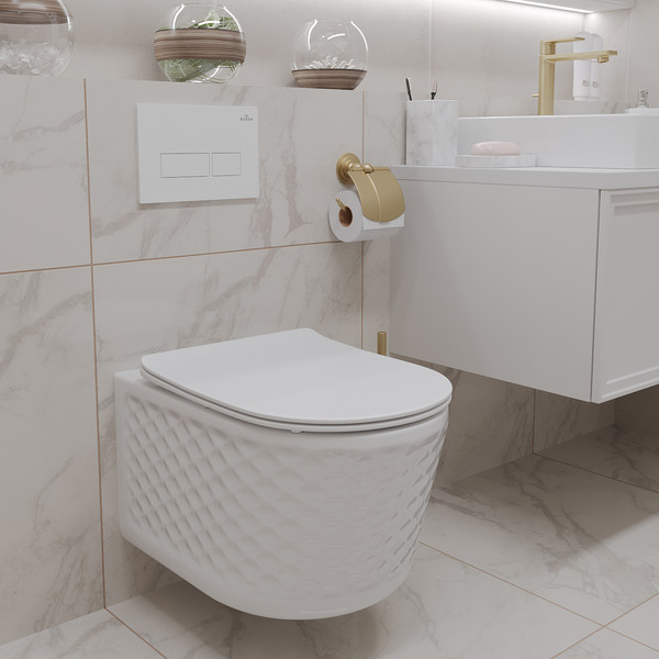 Унитаз подвесной Roxen Vine 530225-01 Rimless Soft Close NC