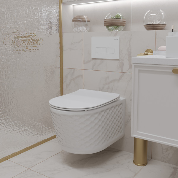 Унитаз подвесной Roxen Vine 530225-01 Rimless Soft Close NC