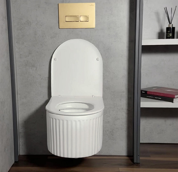 Унитаз подвесной Roxen Royal Matt Rimless Soft Close NC 530200-01