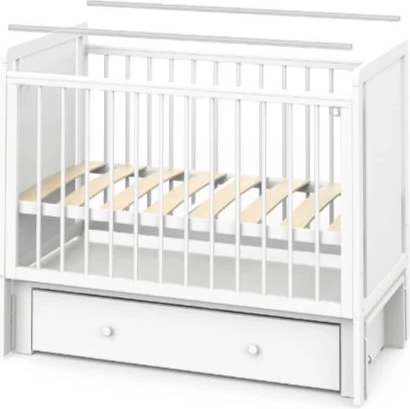 Детская кровать-трансформер INDIGO Classic маятник + колеса ящик