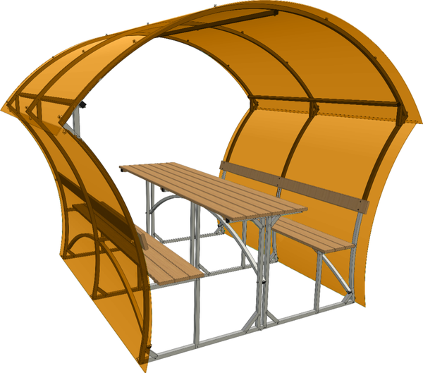 Беседка ИМпласт Сфера Плюс 25x25мм / 15386 - фото