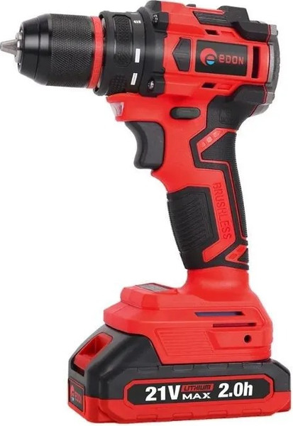 Аккумуляторная дрель-шуруповерт Edon UAD-18DBL / 40094 - фото