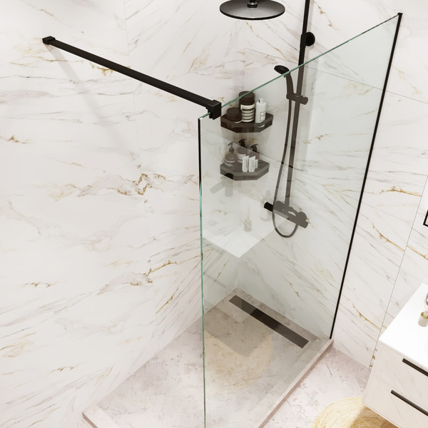 Душевая стенка Benetto BEN-602 BLC 80х200