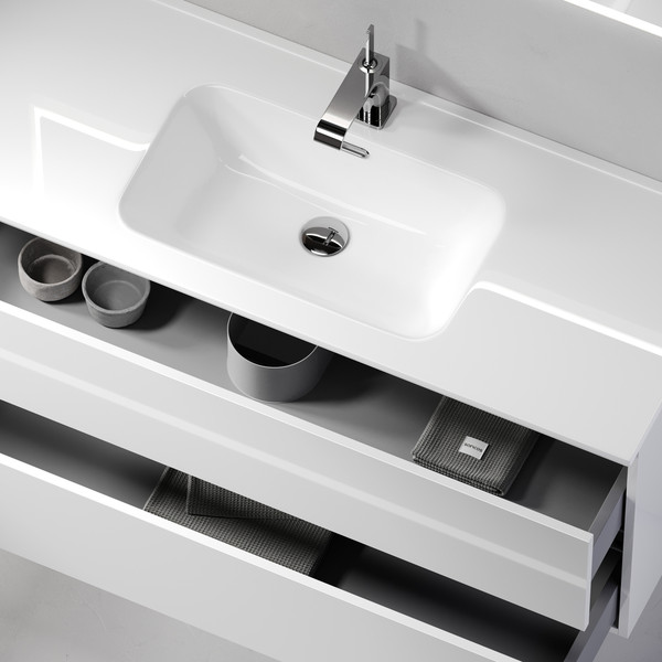 Тумба с умывальником Sancos Urban / UR120-1W + CN7006