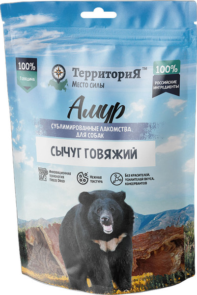Лакомство для собак ТерриториЯ Сычуг говяжий Амур / 218439 - фото